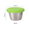 Acero Inoxidable 304 70ml Tapa de Silicona Plato para Salsa Spot Hogar Plato para Condimentos Salsa de Soya Ketchup Conservación Fresca Plato Pequeño