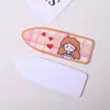 Clip para el Cabello DIY de Niña Pequeña con Forma de Bala Acrílica Esmerilada Impreso Materiales para Accesorios del Cabello Clip Lateral de Pato
