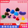Nariz de Boneca Aveludado com Haste de Parafuso Coração Oval Vários Estilos Boneca de Pelúcia Ursinho de Pelúcia DIY Artesanal Nariz Colorido