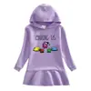 Nuevo Vestido Sudadera con Capucha para Niños Otoño e Invierno 2023 Dibujos Animados Niña Bebé Transfronterizo Casual Estilo Occidental