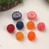 Accesorios de Resina para Manualidades de Dibujos Animados, Pinzas para el Cabello Pequeñas de Frambuesa y Arándano 3D, Juguetes de Comida en Miniatura, Colgantes para Llaveros, Accesorios