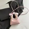 2026 Bolso de Mano de Lunares de Nicho para Principios de Otoño Bolso de Hombro Elegante de Encaje Versátil a la Moda Bolso Cruzado Fresco de Colores Contrastantes de Moda