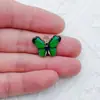 Ventas Calientes Transfronterizas Colgante de Aleación con Goteo de Aceite Estampado Colorido de Dibujos Animados de Mariposa Colgante DIY Pulsera Collar Accesorios de Joyería