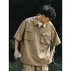 Camisa polo japonesa para hombre de manga corta verano marca de moda moderna holgada talla grande Montaña funcional de trabajo camisa de manga corta camiseta