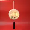 Nova Lanterna Impressa Frente e Verso Lanterna Portátil Antiga Luminosa Estilo Chinês Retrô Ano Novo Alta Transparência Redonda Lanterna de Palácio