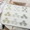 Acessórios Populares de Liga para Nail Art de Guirlanda de Natal, Estilo Versátil de Luxo Leve, Materiais de Unha Usáveis Dourados e Prateados Atacado para o Natal
