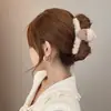 Clip de tiburón de felpa con borlas y lazo para Otoño e Invierno, Accesorio grande para el cabello, Pinza para agarrar la parte posterior de la cabeza, Tarjeta para el cabello femenina, Tocado