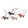 Pingente Dachshund Desenho Animado Bolsa de Cachorro em Couro Pingente de Couro Chaveiro Criativo Pingente para Celular Acessórios de Presente