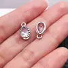 Accesorios de aleación para joyería diy estrella de cinco puntas forma de gota de agua corazón colgante con incrustaciones de circonita cúbica pulsera pendientes collar colgante