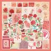 50 pegatinas originales de rosas para regalar en un romántico regalo, para portátil, funda de teléfono, equipaje, pegatinas decorativas.