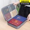 Bolsa de almacenamiento para certificados, para el hogar, multicapa, de gran capacidad, multifunción, para documentos, pasaportes, tarjetas, organizador