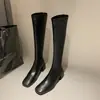 Botas largas para mujer 2026 primavera y otoño botas altas botas de montar blancas botas de caña media ajustadas botas largas