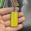 Colgante Piedra Termosensible Incrustada Ping An Marca No-matter Piedra Ojo de Gato Verde Cadena de Lana Colgante Marca de Jade