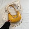 Bolso Texturizado de Moda Bolso Tipo Dumpling Moda 2023 Nueva Moda Cadena Simple Cruzado Hombro Axila Bolso de Mano