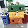 Túnel e Ninho Multifuncional para Gatos, Pode Ser Usado para Deitar e Brincar, Passagem em Túnel para Pets, Brinquedo Interativo para Gatos Aliviarem o Tédio