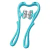 Masajeador manual multifuncional para cuello, rodillo para cuello, dispositivo de pinza para cuello, masajeador de hombros, cuello, cintura y espalda