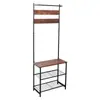Estante para Zapatos para el Hogar de Comercio Exterior, Estante de Almacenamiento Multicapa, Zapatero Ensamblado de Acero y Madera, Zapatero para Dormitorio, Zapatero Simple, Venta al por Mayor por Fabricante