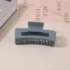 Pinza para el Cabello Mate Transfronteriza Tipo Pinza de Tiburón con Acabado de Alta Gama, Pinza de Garra Rectangular Simple de 13 cm, Tamaño Grande para Cabello Grueso, Accesorio para el Cabello para Mujer