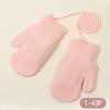 Manoplas Cálidas de Invierno con Correa para el Cuello para Niños y Niñas, Adecuadas para Niños de 1 a 4 Años, Guantes Infantiles para Colgar del Cuello para Ciclismo