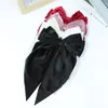 Comercio exterior nuevo clip para el pelo de terciopelo liso colores otoñales e invernales con gran cola flotante de tela de lazo clip para el pelo retro europeo y americano