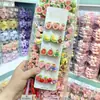 Oso Lindo Melocotón Durian Guayaba Fresa Cereza Fruta de Dibujos Animados Pinza para el Cabello de Niña Clip para el Cabello de Niña Linda