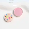 Chica Dulce Ola de Dopamina Punto Resina Redondo Corazón de Melocotón Parche Accesorios Pendientes DIY Pendientes Material para Funda de Teléfono