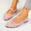 Zapatos Mary Jane de encaje, modernos y elegantes, nuevo modelo de verano 2026, alta gama, elegancia francesa, zapatos planos florales para mujer