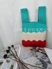 Nova bolsa de tecido voador bolsa de malha feminina saco de balde de lã japonês e coreano estilo All-match Hand-carried Casual Tote Bag Lunch Bag