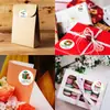 500 Hojas/Rollo Pegatinas Navideñas Sellos para Sobres Dibujos Animados Pegatinas DIY Rollo de Pegatinas para Envoltura de Regalos Navideños para Niños