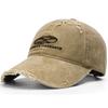 Gorra de béisbol vaquera desgastada para hombre y mujer, estilo coreano, con letras bordadas, de marca moderna.