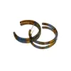 Pendientes de Aro Grandes Minimalistas para Mujer, Diseño Único, Pendientes Dopamina con Estilo, Estilo Europeo y Americano, Aros de Oreja Coloridos de Verano