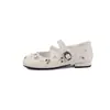 Zapatos Mary Jane con Lentejuelas de Diseño de Nicho de 2 cm Nuevo Estilo Primavera y Otoño 2026 Zapatos Elegantes Cómodos de Suela Plana para el Trabajo
