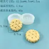 Molde para Biscoito Sanduíche Silicone de Grau Alimentício Molde Artesanal Molde para Bolo Mousse DIY Gesso Vela