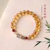 Pulsera de Rueda de Urdimbre Colorida de Citrino Rico Nueva Pulsera Original China para Mujer Transporte Elegante Todo-partido Nueva Joyería de Mano