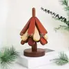 Um Tapete Isolante Cor Nogueira Preta para Tigelas Tapete de Mesa Decoração de Mesa Árvore de Natal Francesa Anti-Queimadura Tapete Isolante