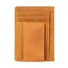 1075 Ventas Directas de Fábrica Billetera para Monedas de Cuero Crazy Horse Cartera para Tarjetas Retro de Cuero Genuino Pinza para Billetes en Efectivo Dólar