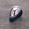 Comercio exterior transfronterizo europeo y americano lote directo moda Personalidad de hombre puede abrir cabeza de tiburón anillo de titanio anillo de acero inoxidable hip hop anillo de acero inoxidable