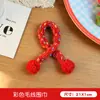 Ropa de Muñeca de Hilo de Puntos de Colores Bufanda Accesorios para Figuras de Muñecas DIY Bufanda Tejida Lindos Accesorios Decorativos de Peluche