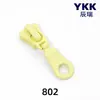 Tirador de cremallera YKK, tamaño 5, resina, acabado mate, disponible en varios colores, venta al por mayor para equipaje, ropa y accesorios, adecuado para usar con cremalleras