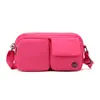 Nuevo monedero impermeable de nailon transfronterizo estilo japonés con correa para el hombro, bolso de mujer de color liso, bolsa de almacenamiento cruzada ligera e informal