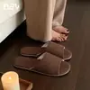 Fábrica de Zapatos Qidan Pantuflas Silenciosas de Algodón Lino para Mujer, Hogar Interior, Todas las Estaciones Transpirables Ligeras Suela Suave Antideslizantes