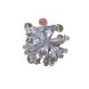 Anillo de cuentas de fuegos artificiales fresco y elegante para mujer, hermoso y versátil, diseño de nicho de lujo ligero, sensación de alta gama, adecuado para apilar en el dedo índice