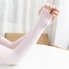 [Empaque independiente] manga de hielo protección solar manga larga Seda de Hielo para correr al aire libre hombres y mujeres manga larga para dedos en stock venta al por mayor