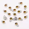9*6mm 16 Colores Aleación Incrustada de Diamantes DIY Piedra Estrella Piedra de la Suerte Colgante Collar Pulsera Accesorios de Joyería Hecho a Mano