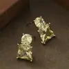Pendientes de Tachuela de Cristal de Vidrio Ultra Transparente Exquisitos Simples con Circonita Cúbica de Azúcar Pequeña Súper Brillantes Personalidad Pendiente de Viaje de Gama Alta