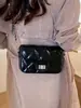 Yuezhi 2026 Verão Nova Bolsa Pequena de Corrente Estilo Chanel para Mulheres, Bolsa de Ombro Texturizada de Alta Qualidade, Bolsa Transversal Matelassê
