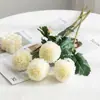Bolas de Crisantemo Artificiales, Crisantemos de Septiembre, Flores de Ping Pong Artificiales, Decoración para el Hogar y Bodas, Arreglos Florales, Flores Artificiales Decorativas