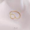 Anillo soporte vacío diy con retención de color oro de 14K anillo geométrico cuadrado rombo corazón de durazno enrollado a mano anillo de respaldo