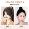 Belleza de Verano Reparación flequillo de barba de dragón femenino Red Social de moda longitud media transpirable flequillo de ocho caracteres cabello artificial natural esponjoso flequillo ligero