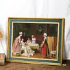 Marco de Pintura al Óleo Marco Exterior Pintura al Óleo Acrílica Digital Enmarcada en Cualquier Tamaño Marco de Fotos Retro Europeo y Americano Para Colgar en la Pared